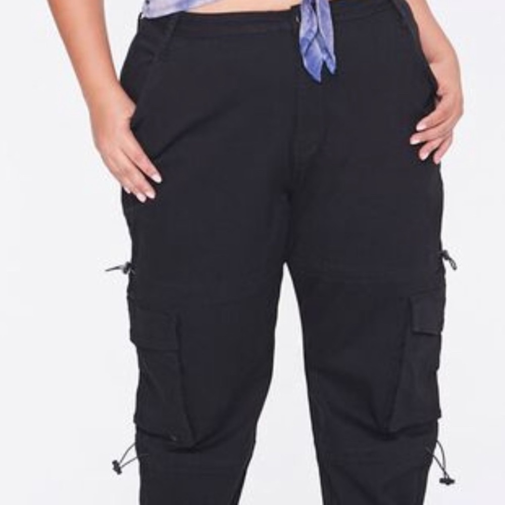 Black Denim Joggers